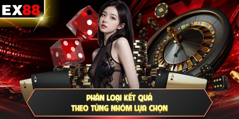 Phân loại kết quả theo từng nhóm lựa chọn